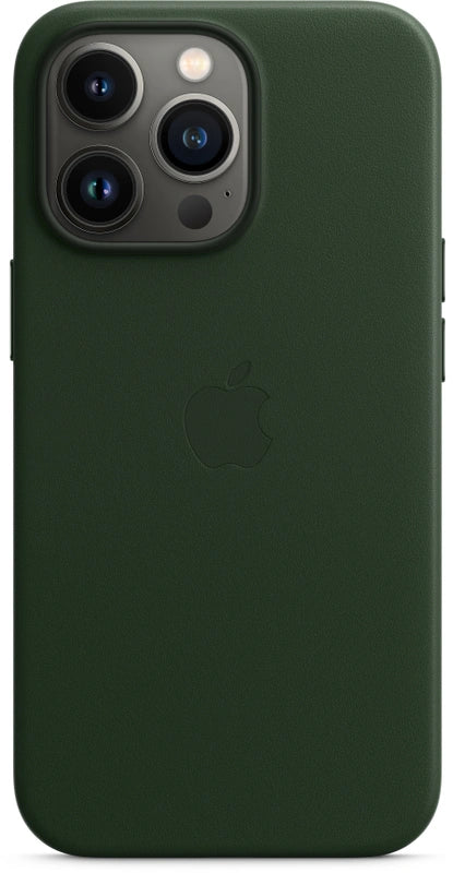 Apple Leather Case with MagSafe for iPhone 13 Pro – Green