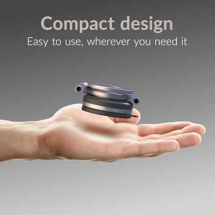 Mobilize Magsafe Compatible Phone Holder - 360° Rotatable & Foldable - Vacuum Suction - Premium Alloy