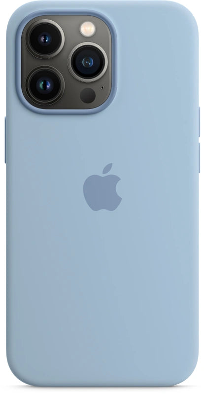 Apple silicone case with MagSafe for iPhone 13 Pro – fog blue