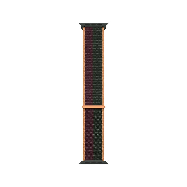 Apple Watch Sport Band with Velcro | Dark red & green