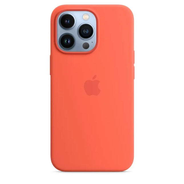 Apple iPhone 13 Pro Silicone case with MagSafe – Nectarine | pink