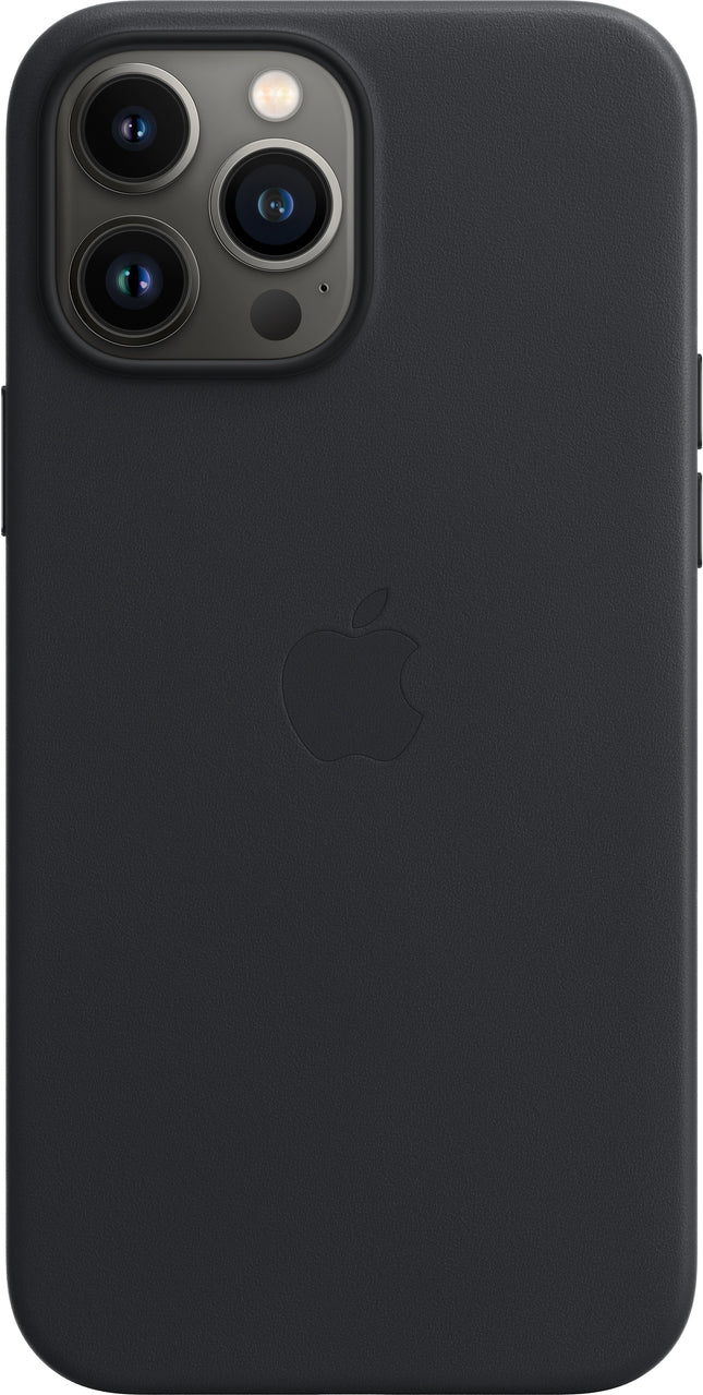 Apple iPhone 13 Pro Max Leather Case with MagSafe – Midnight | Black