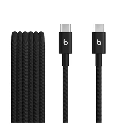 Geweven Beats USB-C-naar-USB-C-kabel in Bolt Black
