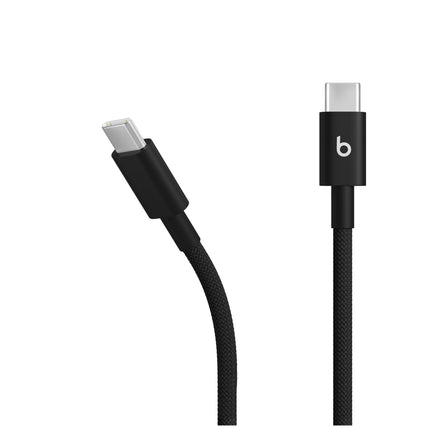 Detailfoto van de Beats-kabel in Bolt Black