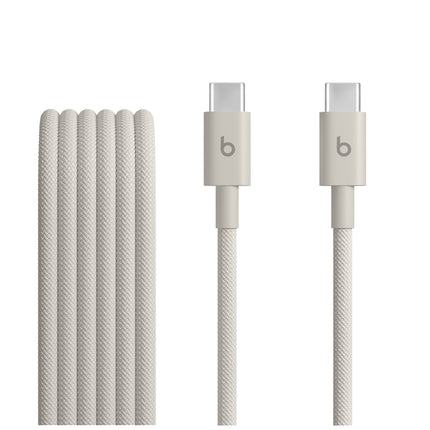 Geweven Beats USB-C-naar-USB-C-kabel in Surge Stone