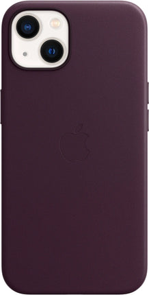 Apple Leather Case with MagSafe for iPhone 13 – Dark Purple