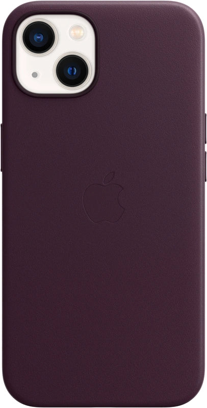 Apple Leather Case with MagSafe for iPhone 13 – Dark Purple