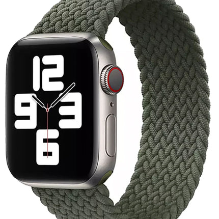 Apple watch strap woven band in color green