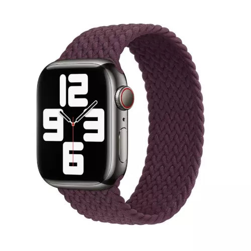 Apple Watch Braided Solo Loop Band - Cherry Red