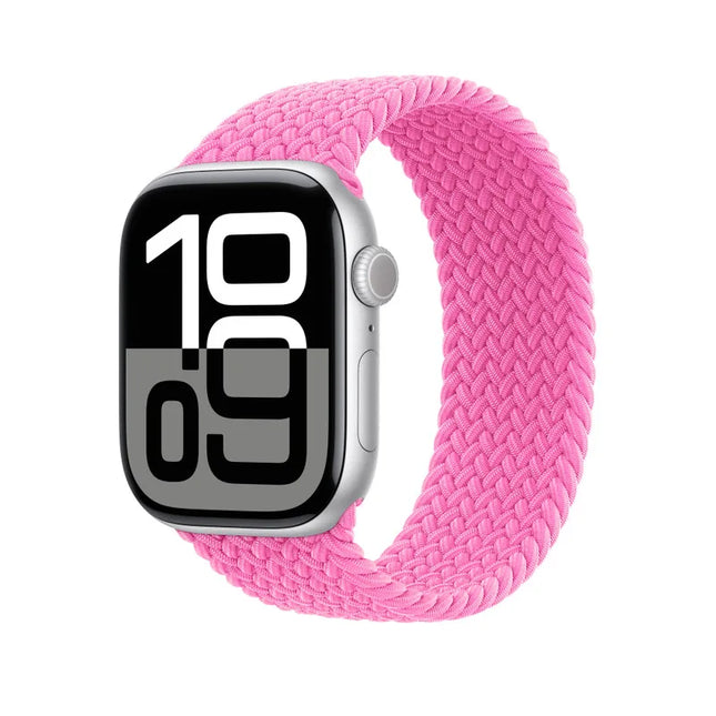 Apple watch braided solo band - Pink - flamingo