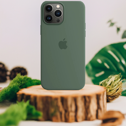 Apple Silicone Case with MagSafe for iPhone 13 Pro Max – Eucalyptus