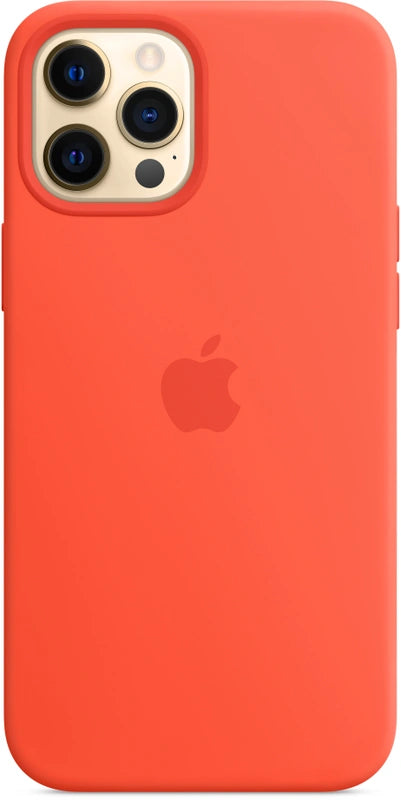 Apple Silicon case with MagSafe for iPhone 12 Pro Max – orange