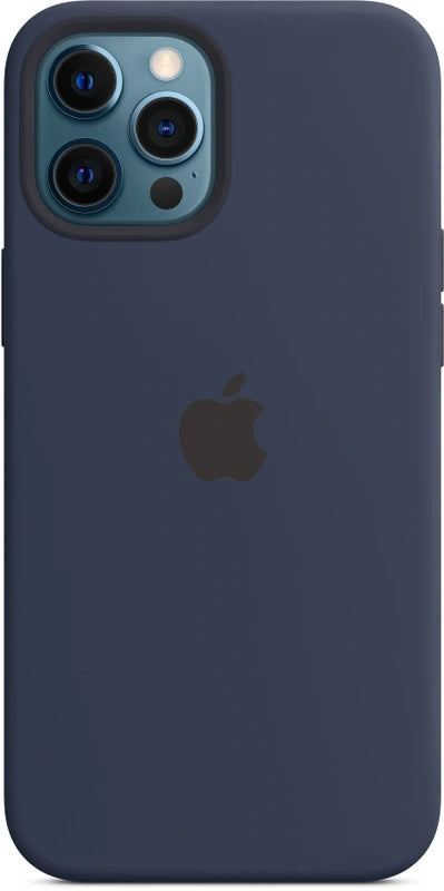 iPhone 12 Pro Max dark blue silicone phone case