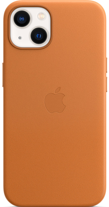 Apple Leather Case with MagSafe for iPhone 13 - Gold Brown