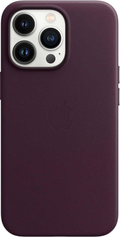 Apple Leather Case with MagSafe for iPhone 13 Pro – Dark Purple