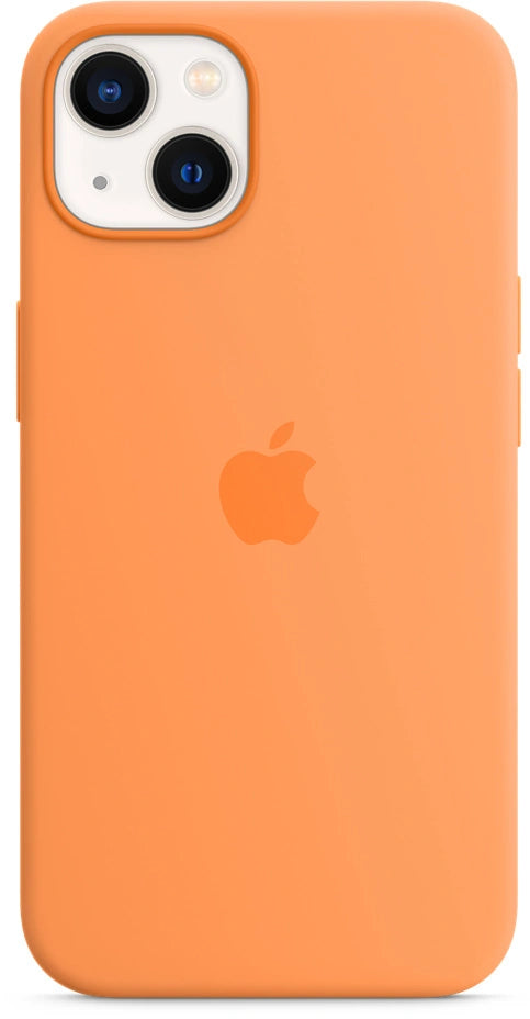 Apple iPhone 13 Silicone Case with MagSafe – Marigold | orange | yellow