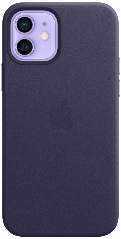 iPhone 12 | 12 pro leather case deep violet Purple