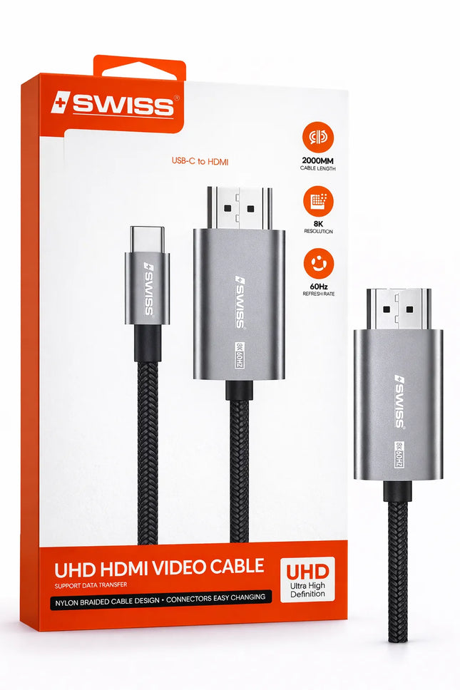 USB-C to HDMI Cable – 2 Meters